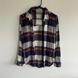 Hollister Multicolor Plaid Button-Down Shirt